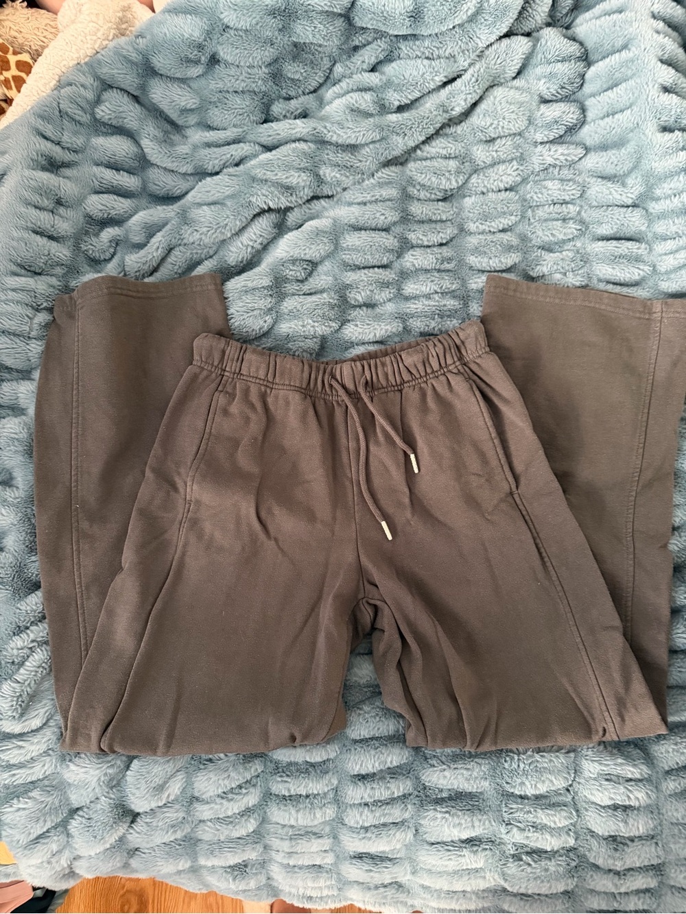 Garage Charcoal Wide Leg Drawstring Pants